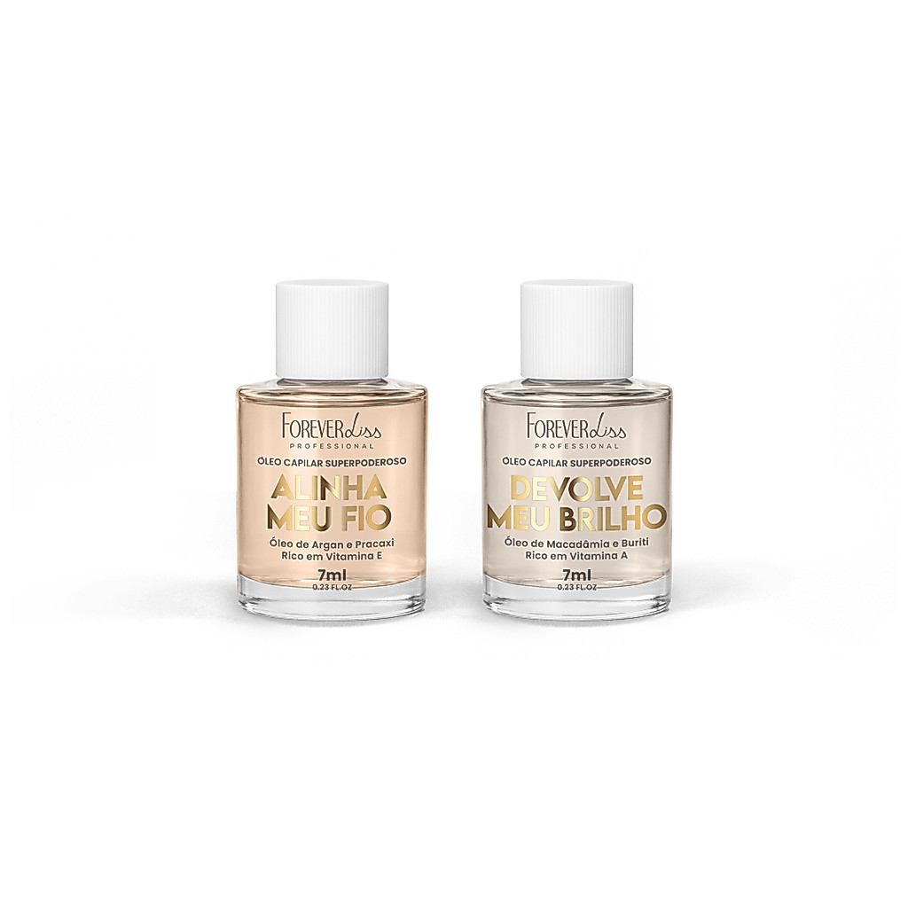 Kit Óleo Capilar Superpoderoso Alinha e Devolve Meu Brilho Forever Liss 7ml