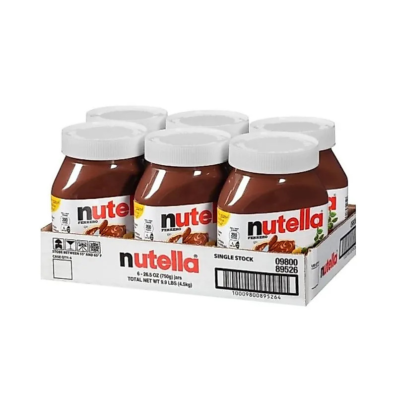 Kit 6 Unidades Creme De Avelã Nutella 700gr