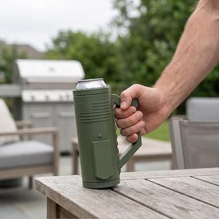 Irfora Dual Can Reload Drink Holder em plástico impresso em 3D de precisão para festas de quintal e entusiastas de