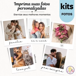 Kit Fotos Estilo Polaroid Personalizadas Revelação Presente Namorados Casal - Alta Qualidade