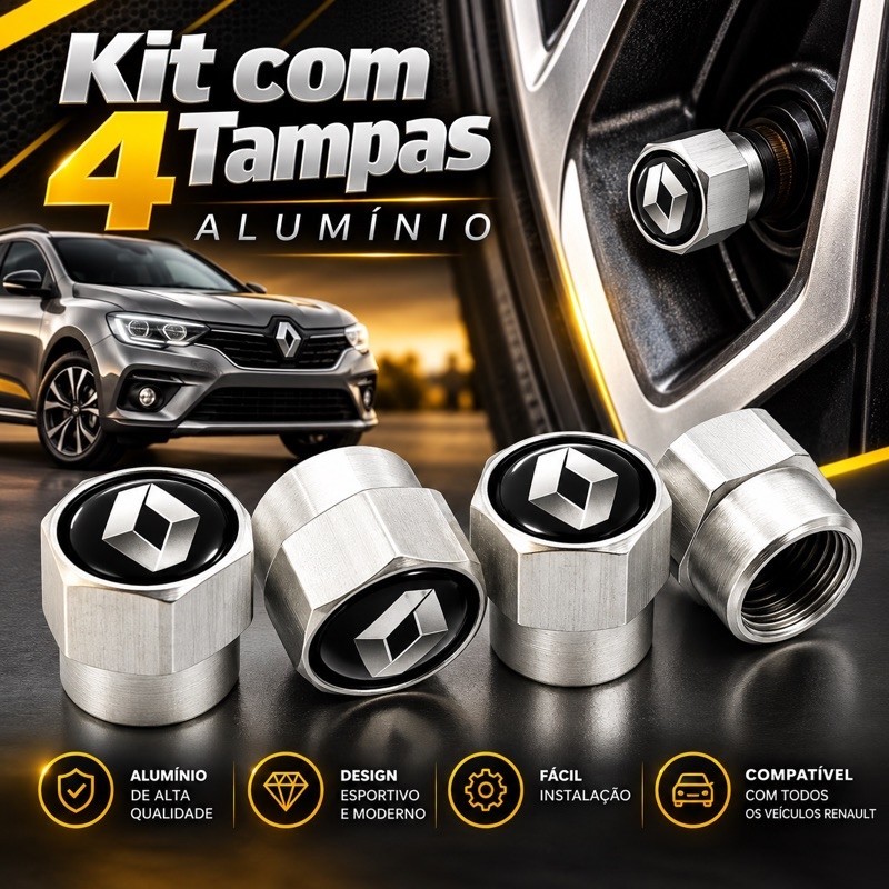 Tampa Bico Pneu Para Renault Compativel com todos carros Renault