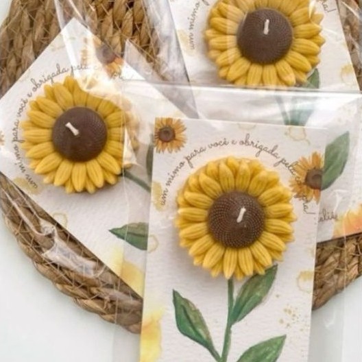 vela flutuante vela girassol lembrancinha casamento cha de bebe vela flor girassol vela perfumada