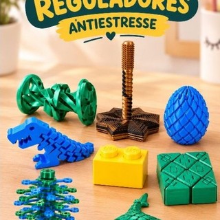 Kit Regulador Antiestresse – Fidget Sensorial 3, 6 ou 8  Peças | Brinquedos para Foco e Coordenação