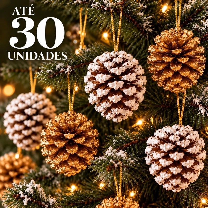 🎄 Pinhas Naturais para Sua Decoração de Natal!