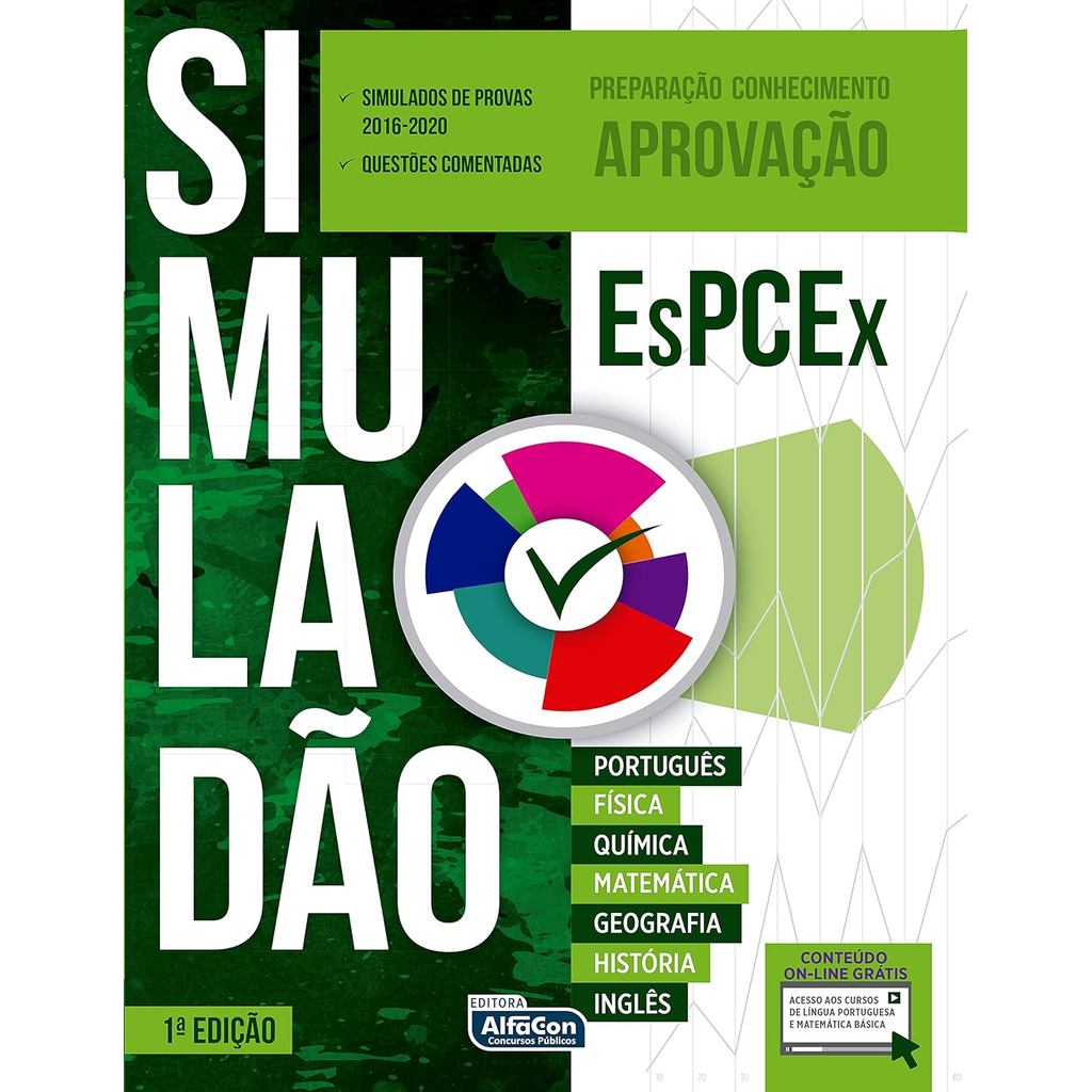 Livro Apostila - ESPCEX Simuladão    - Questões Comentadas  - Alfacon