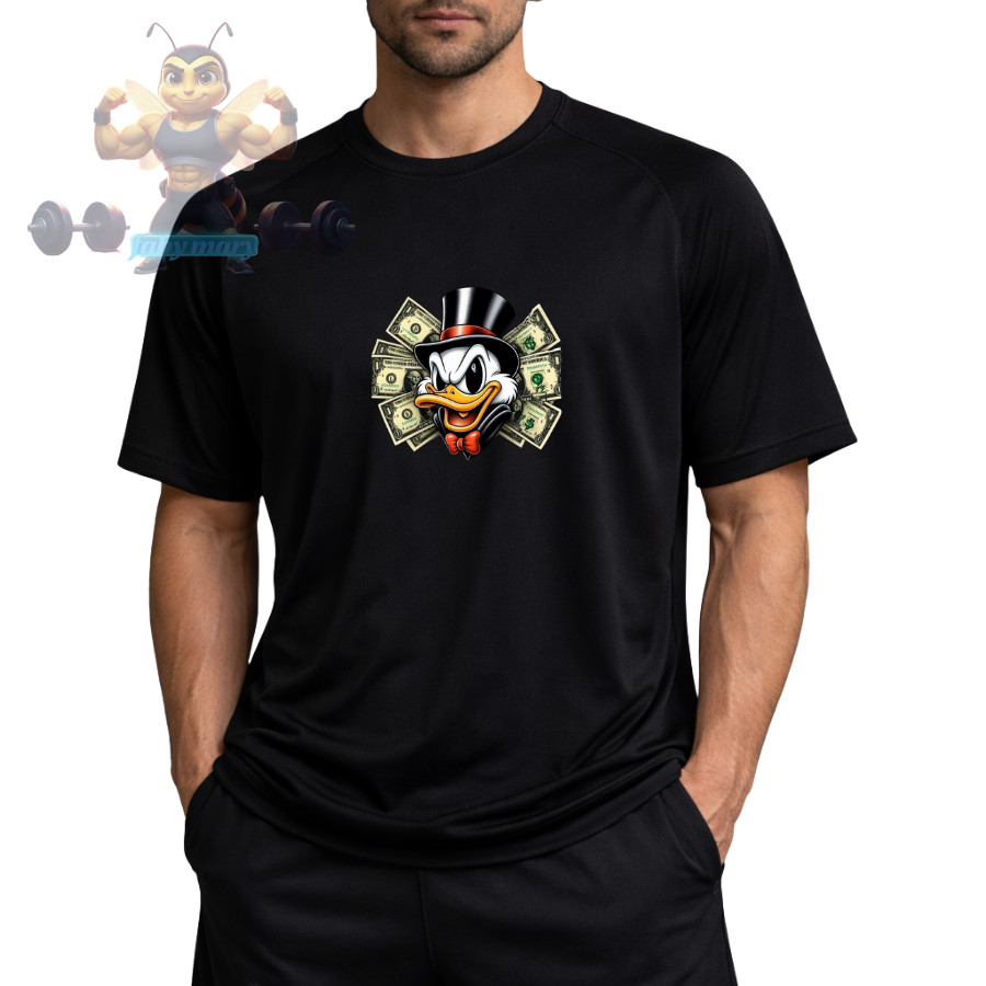 Camiseta Esportiva Premium TIO PATINHAS MILIONÁRIO - Tecnologia Dry-Fit Leve Academia Lazer Esporte Corrida Laser Casual