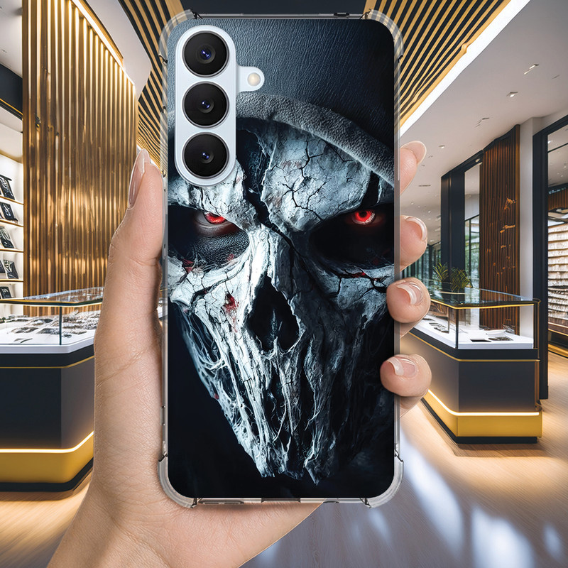 Capa Capinha GALAXY A32 A31 A30 A25 A04S A04E A04 A03 CORE A02S A02 A01 Anti-impacto Personalizada caveira DARK (3451)