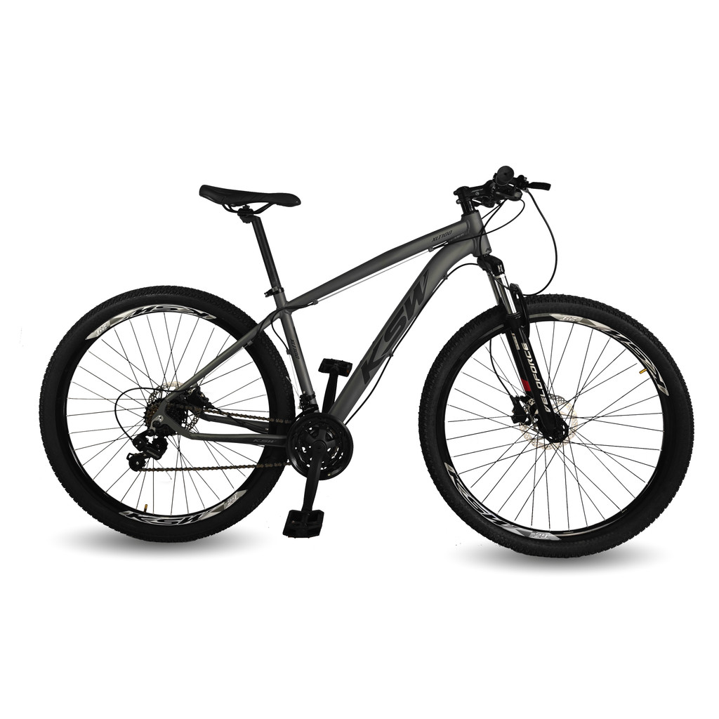 Bicicleta Aro 29 Ksw 21 Vel Shimano Freio Hidraulico/Trava