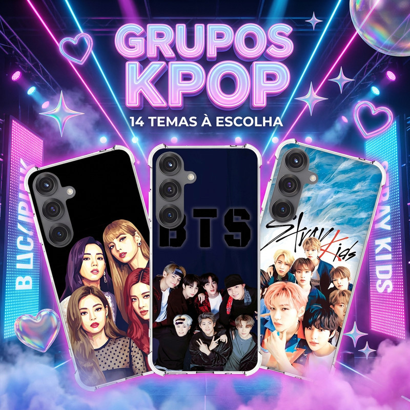 Capa Capinha GALAXY A23 A22 A20 A17 A16 A15 A14 A13 A12 A11 A10 Anti-impacto Personalizada tema POP K-POP KPOP coreano