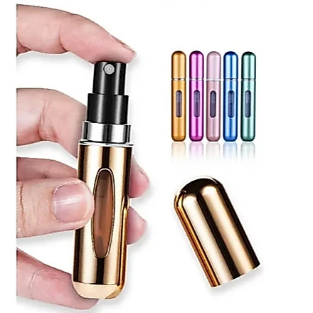 Kit Porta Perfume Recarregavel Portatil Spray 5ml Frasco Perfume Viagem  Recarregável Atomizador