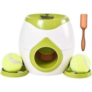 Lançador Automático de Bolas para Cães Fiyyuga 2, Jogo de Lançamento de Bolas de Tênis, Máquina de Recompensa com Comida