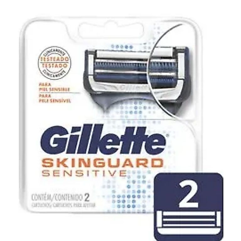 Cartucho De Barbear Gillette Skinguard Sensitive 2 Unidades