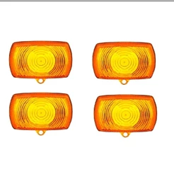 Lente do Pisca moto Xr 200/Xlr 125 /Bros /Xr 250 Tornado Pop 100 -Laranja-Cristal-Fume KIT 4 PÇS