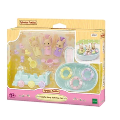 Sylvanian Families Conjunto Hora Do Banho Trigêmeos