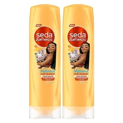 Kit 2 Condicionadores Seda Infantil Moana Juntinhos Cachos Encantados 300ml cada