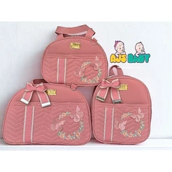 kit de bolsa Maternidade e Mochila borboleta (3 Peças)