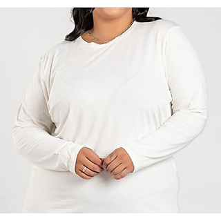 Camiseta Branca Manga Longa Plus Size Basicas Manga Longa Poliester Premium Sublimação Oferta