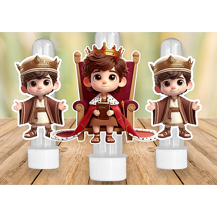 Apliques  REI DAVI   6x4cm – Lembrancinha e Decoração  Festa - SORTIDOS