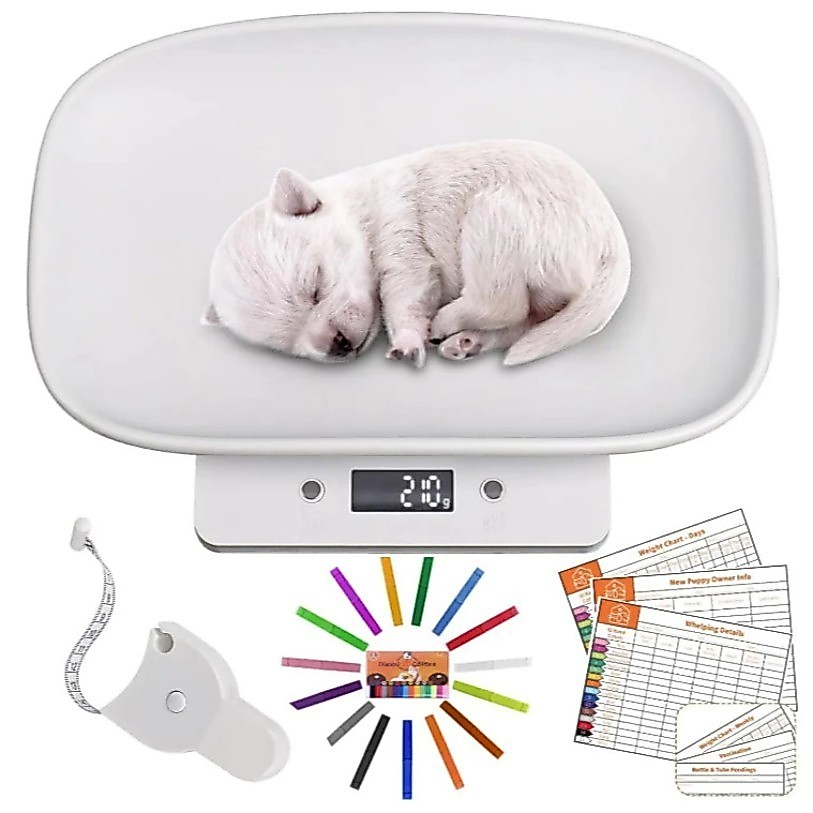 Balança Digital para Filhote Animais de Estimação Balança Eletrônica de Pesagem para Animal Veterinario Cachorro Gato