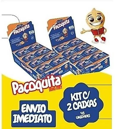 Paçoquita zero açúcar kit com 2 caixas