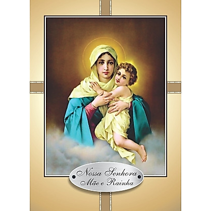 Santinho Nossa Senhora Mãe e Rainha Três Vezes Admirável de Schoenstatt
