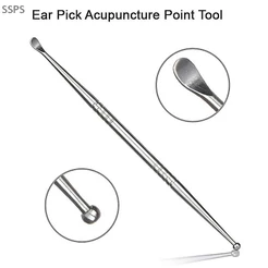 [SSPS] Sonda De Ponto De Acupuntura De Aço Duplo Caneta Auricular Selecionadores De Cera De Ouvido FAH