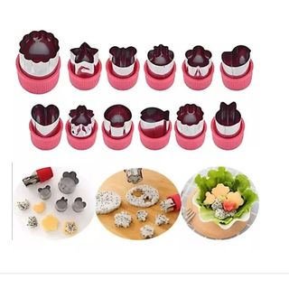 Kit 12 Moldes Pequenos Inox P/ Legumes Frutas Massas