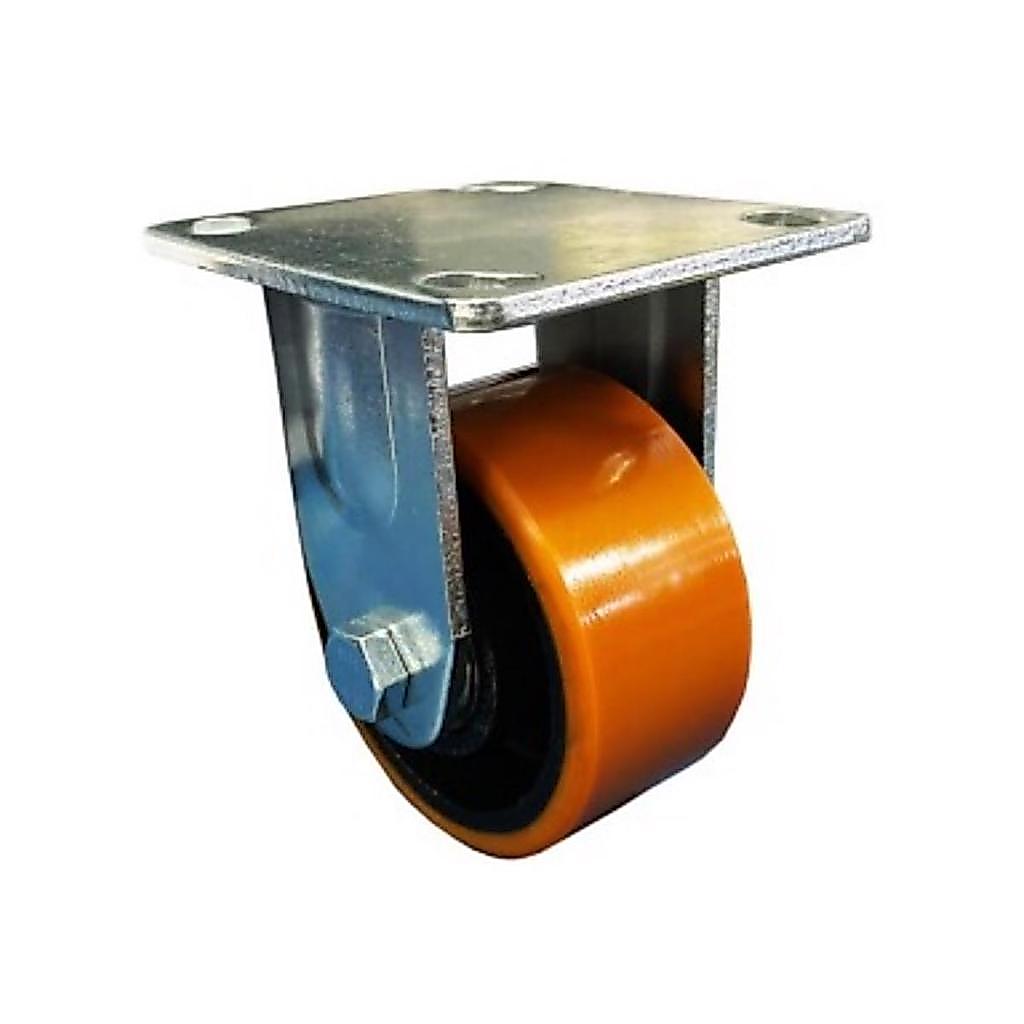 Rodízio Fixo De Poliuretano - Sem Trava - 4pol - 100mm – 300kg – JST