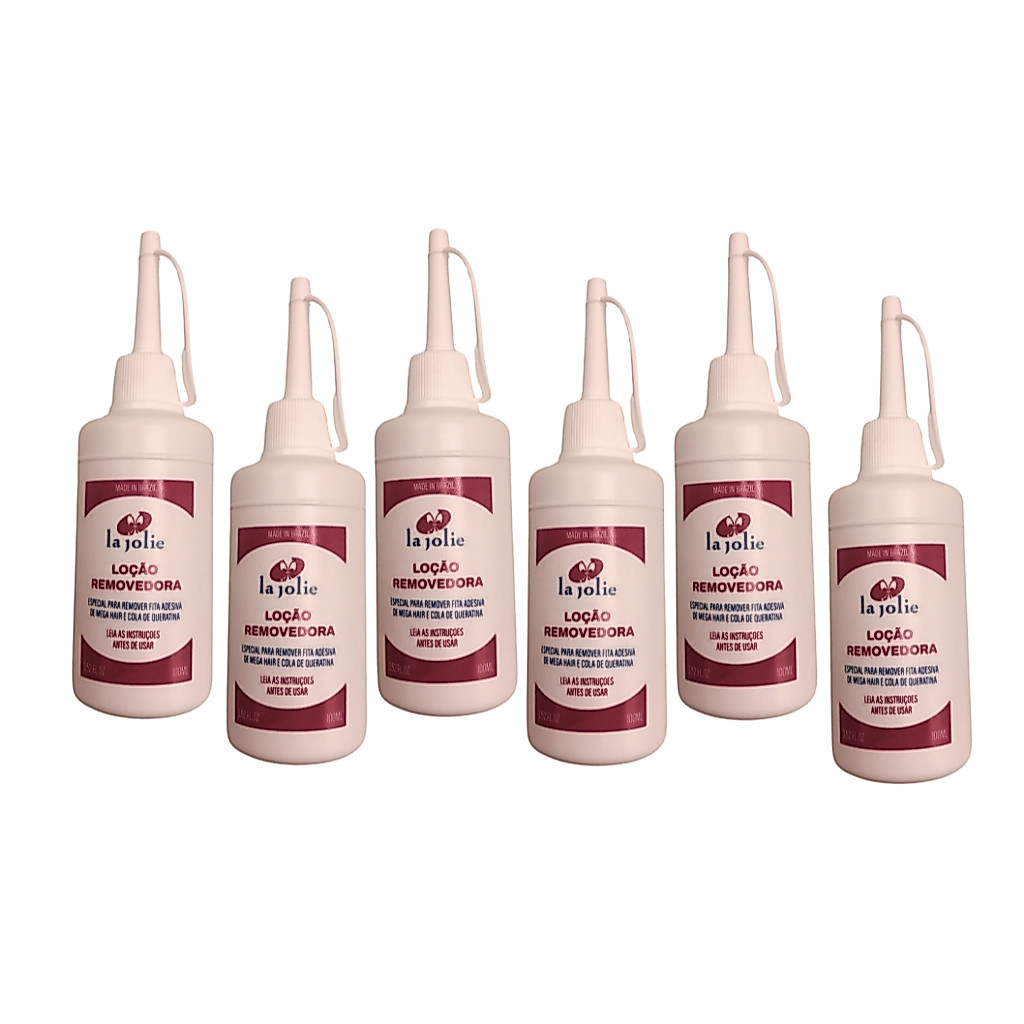 Kit 6 Loção Removedora de Mega Hair de Queratina 100ml La Jolie