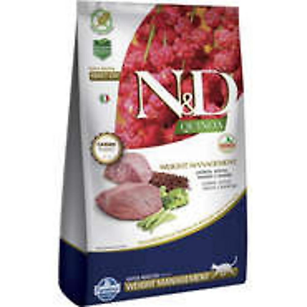 Controle de Peso para Gatos Adultos de Todas as Raças Sabor Cordeiro 1,5Kg N&D Quinoa