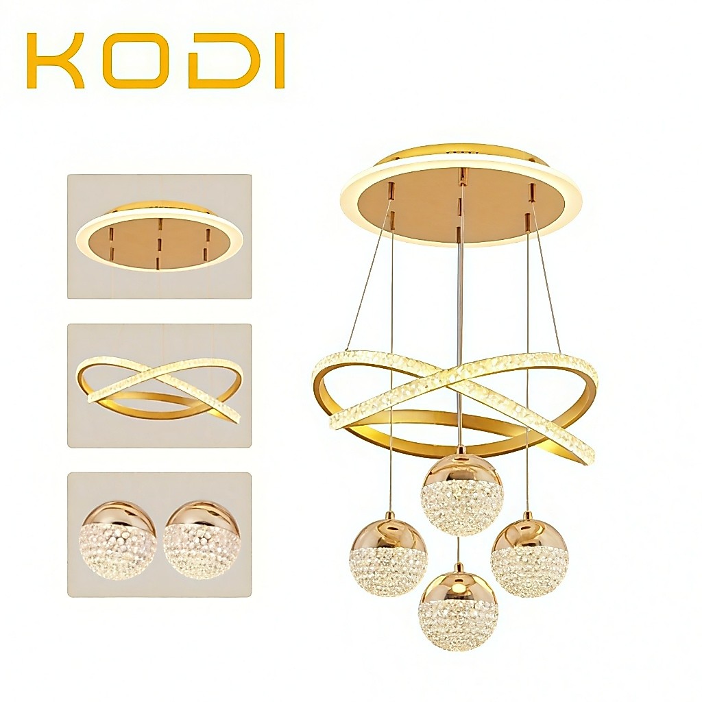 Lustre Escandinavo LED 3 Cores (Quente, Neutra, Branca) - Para Todas as Redes 110V/220V -O16