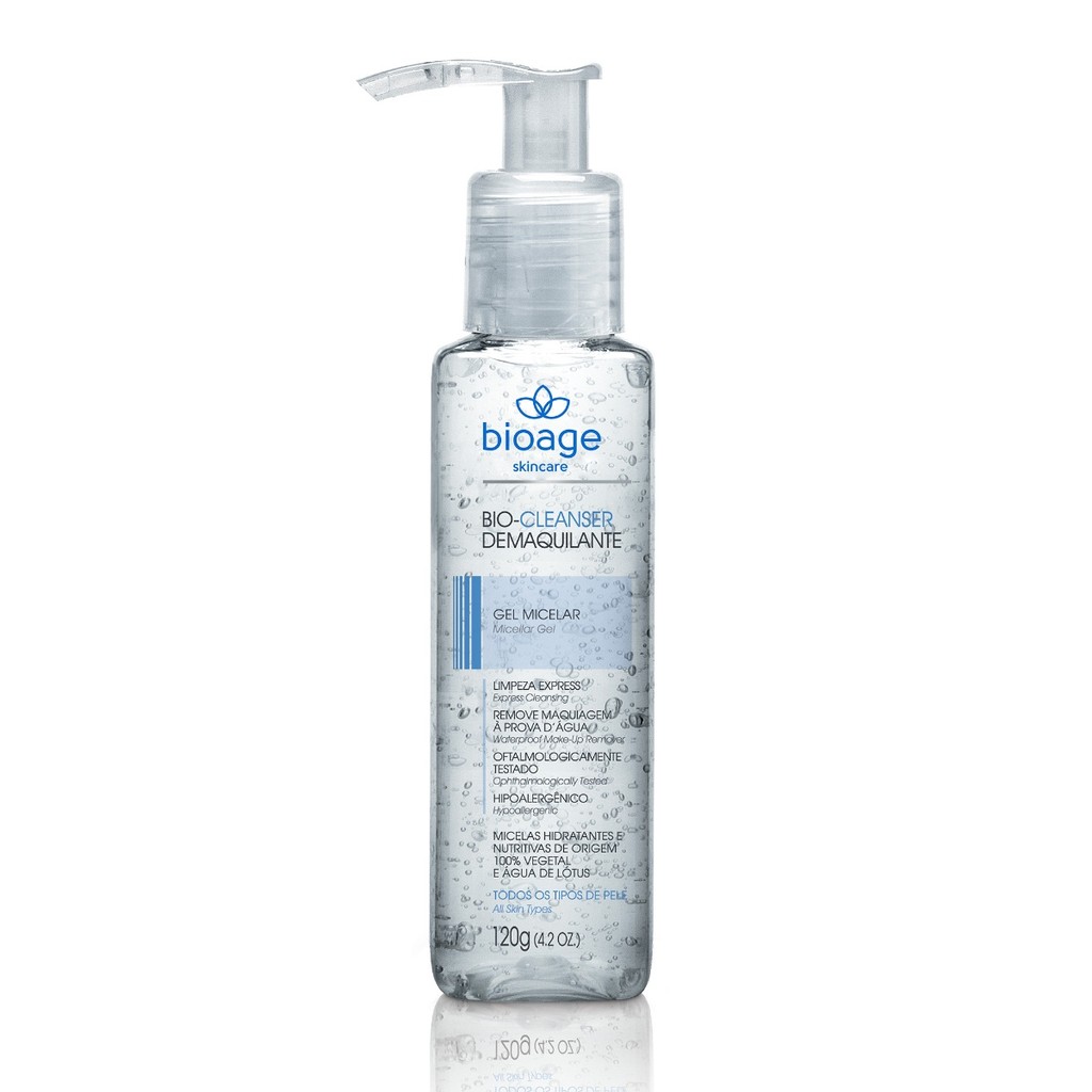 Gel Micelar Demaquilante Bioage Bio-Cleanser 120g - Skincare Facial Profissional Limpeza e Remoção de Maquiagem
