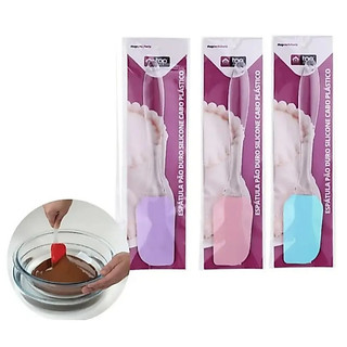 Espatula Pao Duro Silicone Cabo Plastico CONF252 TOPUTIL Confeitaria