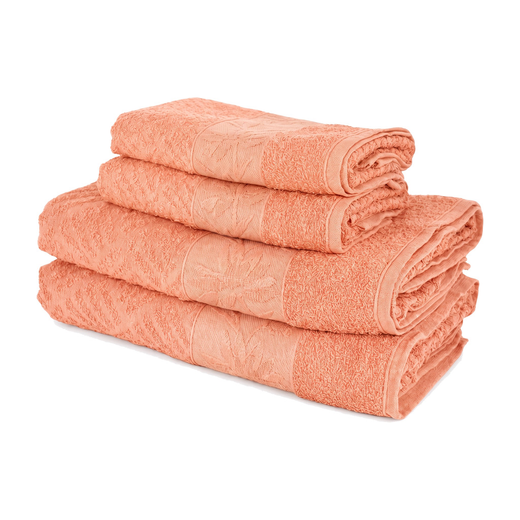 Kit 4 Toalhas Olympia 2 Banho + 2 Rosto 100% Algodão Premium Macias e Super Absorventes Flabom