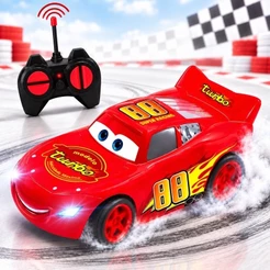 Carrinho de Controle Remoto Relâmpago Mcqueen Com Bateria Recarregável