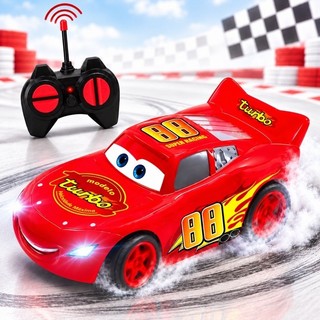 Carrinho de Controle Remoto Relâmpago Mcqueen Com Bateria Recarregável