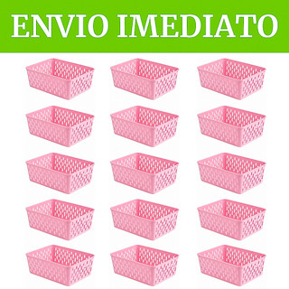 KIT CESTO ORGANIZADOR FLEXÍVEL 3-5-10-12-15 - CESTINHO MULTIUSO GAVETA ARMARIO LOJA LABORATORIO