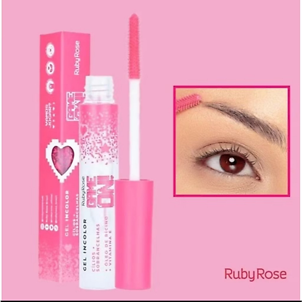 Ruby Rose - Gel Incolor Cílios + Sobrancelhas Game On