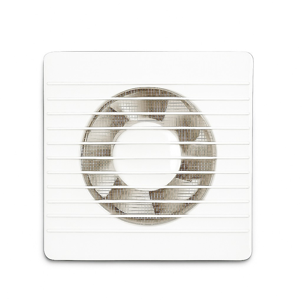 Exaustor 18W Doméstico Banheiro 127/220V Duto De 6" Com 20cm Silencioso Com Tela Anti-Inseto