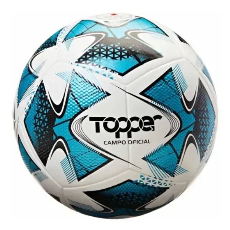 .⚽ BOLA DE FUTEBOL PARA CAMPO TOPPER 22 I – BRANCA/PRETA/AZUL