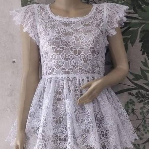Conjunto renda guippir Camisu / Bata Candomblé.. umbanda luxo