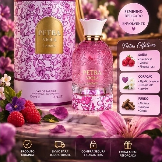 Perfume Árabe Lattafa Petra Lançamento Eau de parfum 100ml original