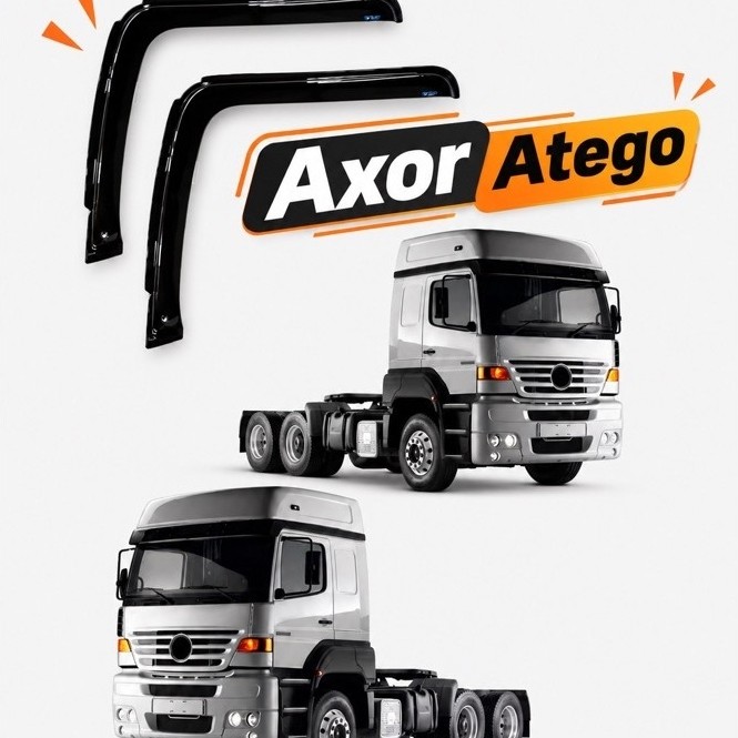 🔥Calha de Chuva Porta direita e esquerda MB Axor/ Atego / 1938S / 1944