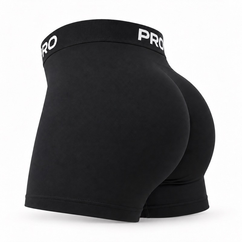 Shorts Academia Feminino Suplex Felpado Cintura Alta Zero Transparência