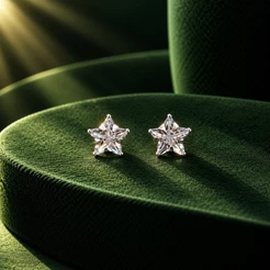Brinco Feminino Estrela 8mm em Prata 925 Elegante