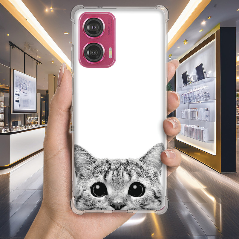 Capa Capinha MOTO G34 G32 G31 G24 G23 G22 G7 POWER PLAY G6 E40 E7 Anti-impacto Personalizada petz gato GATINHO (2679)