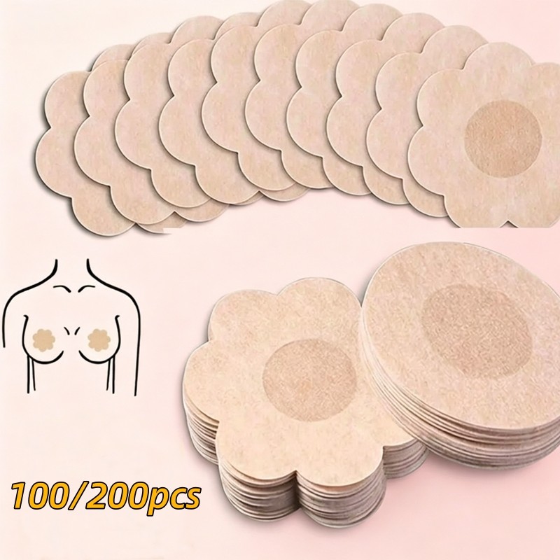 Kit 200 Tapa-Seios Invisível Adesivo Protetor com 7,5cm de Diâmetro para Tampar Mmilos/Aureold