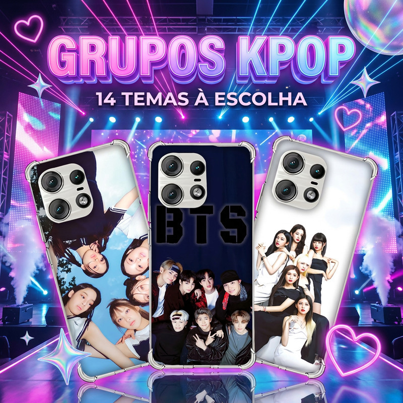 Capa Capinha MOTO G7 PLAY G6 PLUS E32 E22 E20 E13 E7 POWER E6S E6 Anti-impacto Personalizada tema POP K-POP KPOP coreano