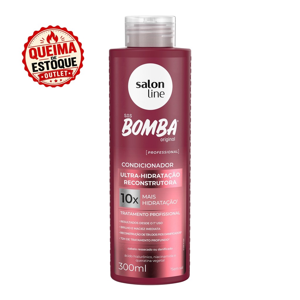 Condicionador SOS Bomba Ultra-Hidratação Reconstrutora 300ml
