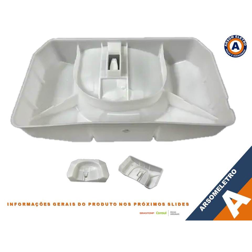 Bandeja Compatível Recipiente de Degelo e Evaporação Com Trava Brastemp e Consul - W10686819
